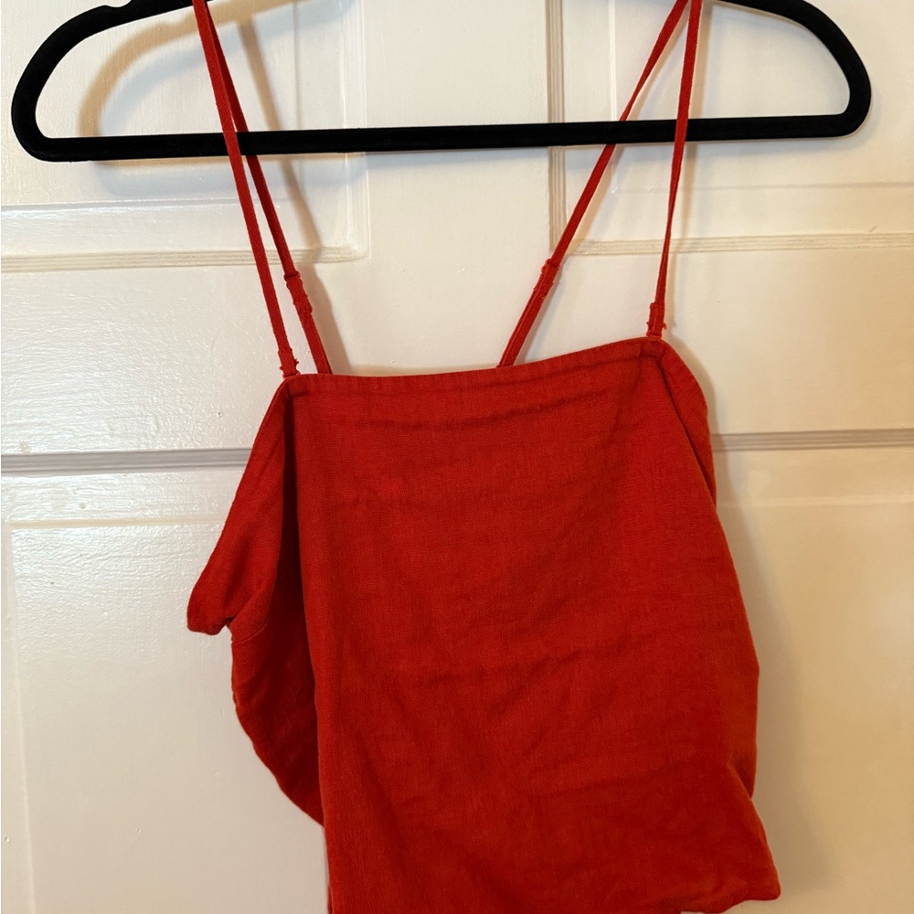 Red Women's Spaghetti Strap Top